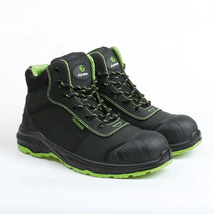 Huaerxin-botas De Seguridad De Cuero Genuino Para Hombre,Calzado De Trabajo  Básico De Fábrica,Para Todas Las Industrias,Aimboo 2022,Zapatos De Seguridad  Negros De Pu - Buy Tobillo Ce Industria Botas Hombre Activo Zapatos Al