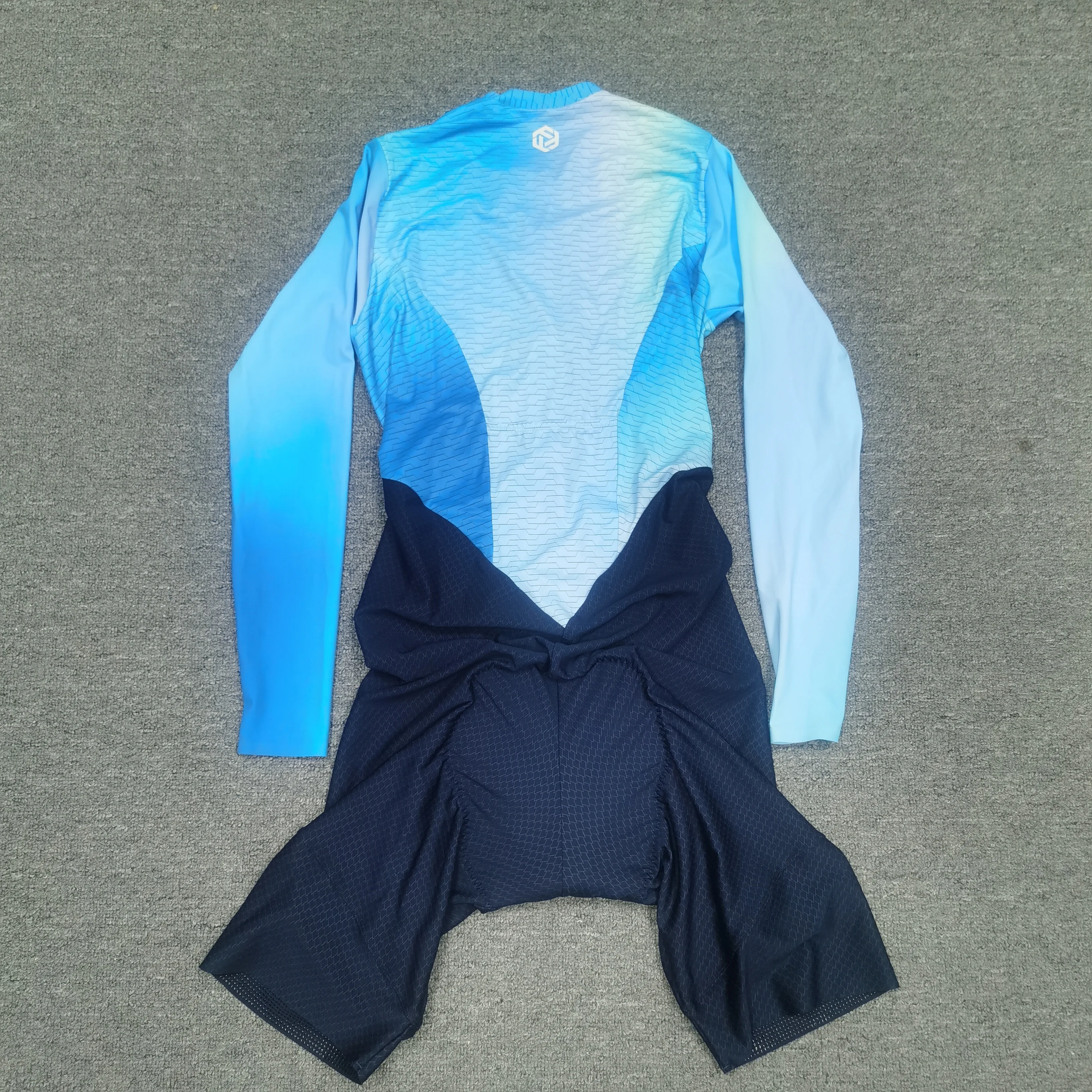 Custom logo Women Cycling Jerseys Short Sleeve Cycling Running Swimming Wear Clothing Tri Suit Triathlon for Men with Gel Padded