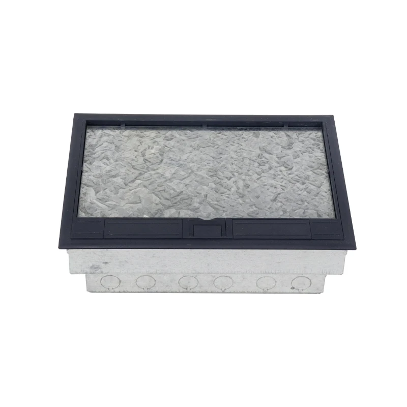 3 Compartments Raised Floor Socket Outlet  Service Floor Box