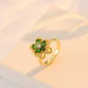 Anillo, Verde Esmeralda Giratorio