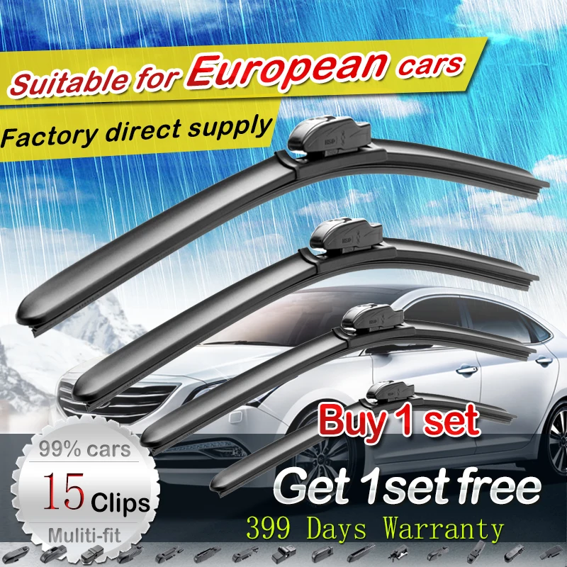Oem Odm Clean Window Soft Silicon Rubber Car Wiper Blades Universal