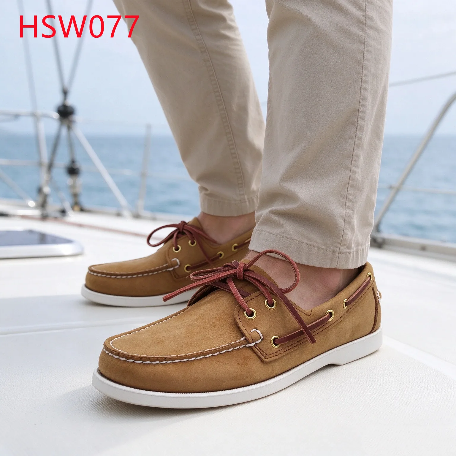 LXG,Urban Wandering Brass Metal Eyelet Design Hua Singh Boat Shoes Street Walking Moccasin Hand-stitched Welt Penny Shoes HSW077
