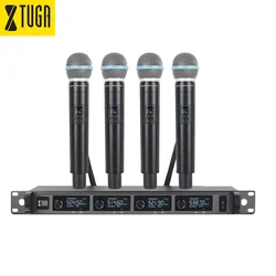 Xtuga A140 プロフェッショナル無線マイク4チャンネルカラオケシステム
