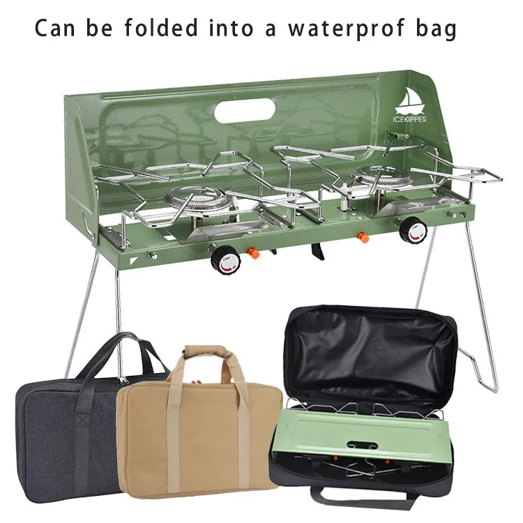 Multi Fuel Camping Stove Portable Outdoor Hiking Picnic Windproof Gas