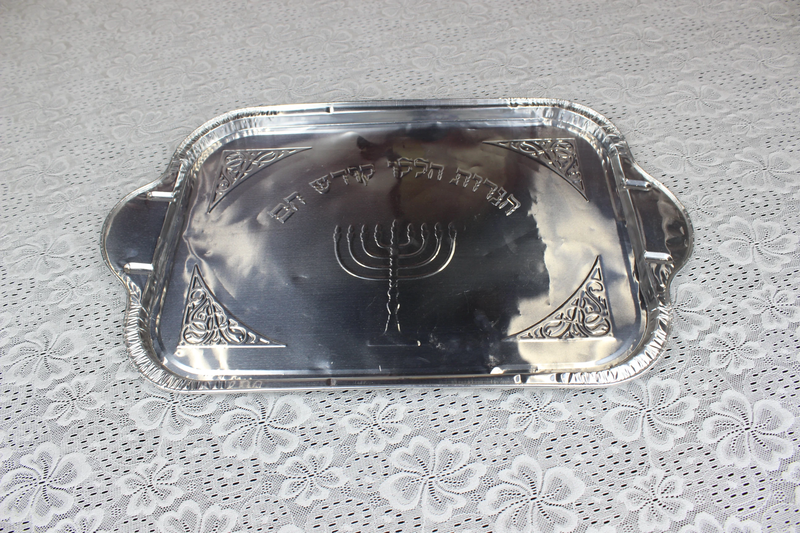 product tia cb51a 20 inch candle tray with 9 candle markingstake away oven safe food aluminum foil container for baking-5