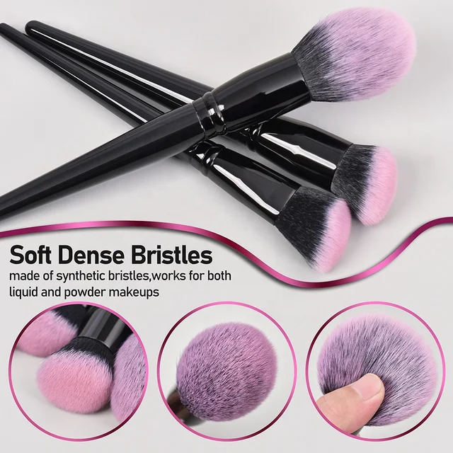 Makeup Brushes Set Premium Synthetic Foundation  Eye Shadows Make Up Brush,Eyeliner Brushes - Image 3