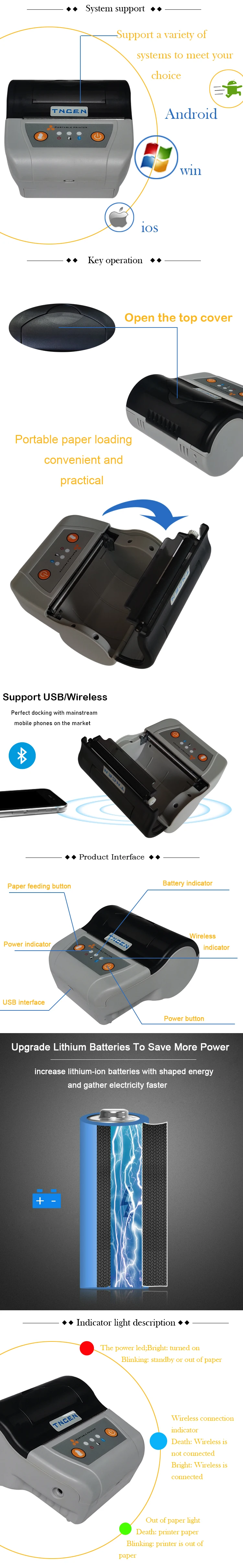 Tncen 4x6 4 X 6 90 Beeprt Thermal Label Printer Zj 9210 Thermal Printer Label Head Auto Cutter Bluetooth Parts Portable Buy Tncen 80mm Pos Bluethooth Dekstop Terminal Receipt Printer Thermal