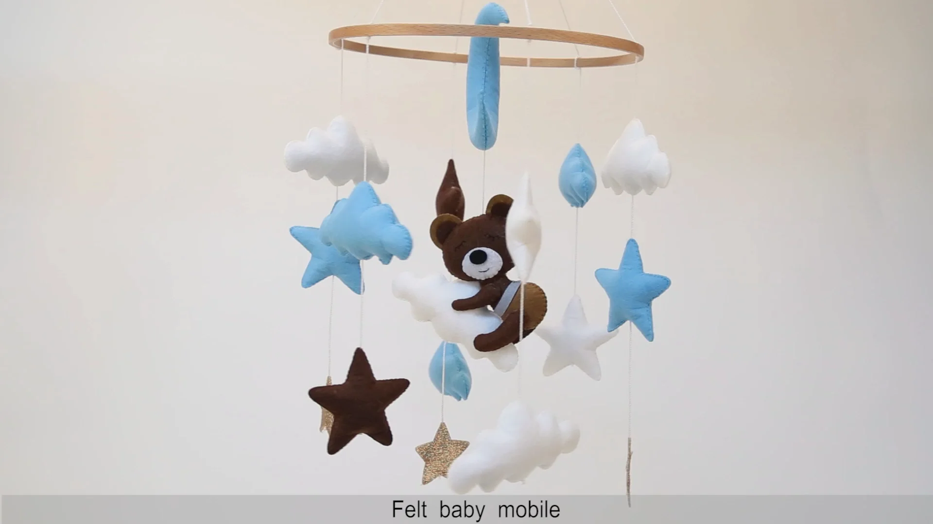 Nursery Decor Baby Mobile Teddy Bear Mobile Baby Mobile Hanger Boy