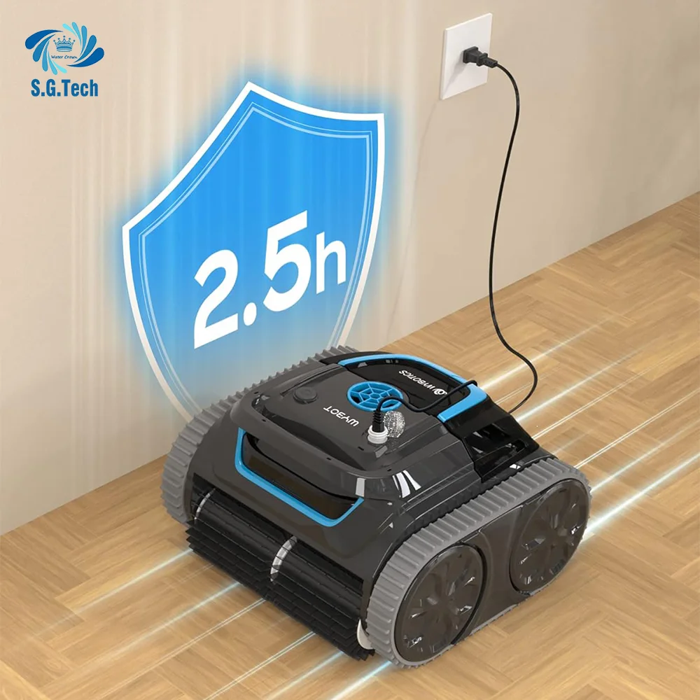 Automatic Robotic Vacuum Cleaner Swimming Pool Cleaning Cordless Wireless Cleaning Robot