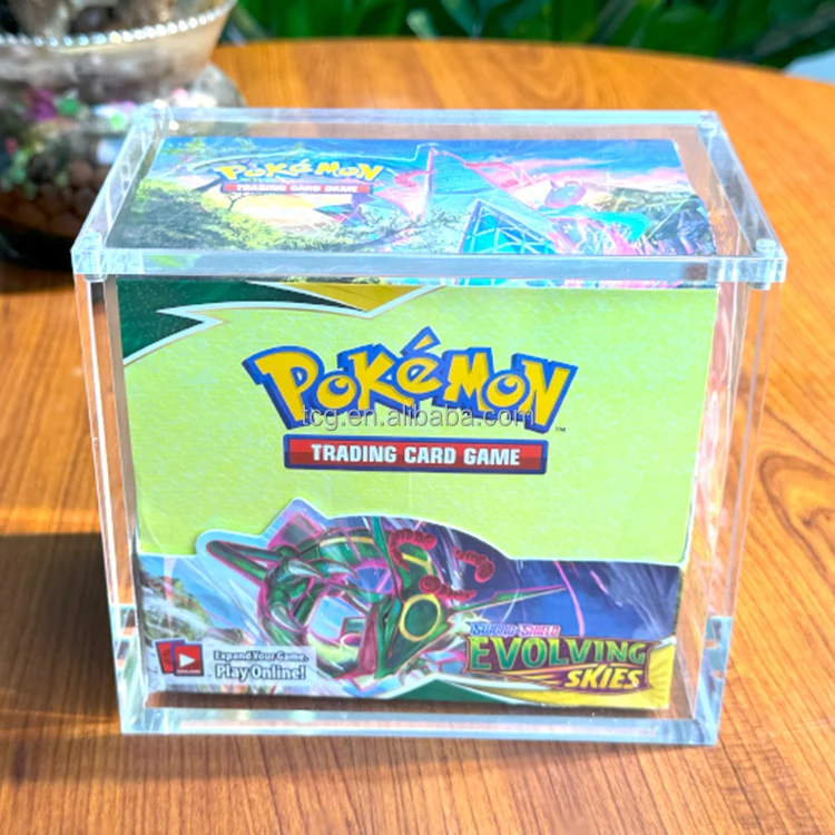 pokemon card booster box case Acrylic Case for Pokemon Booster Box (8mm thick) main image 1