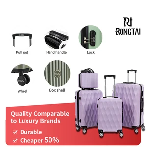 Manufacturer's Customized 12/20/24/28 Inch Universal Wheel Trolley Case Four-Piece Set Waterproof Polyester Bag Boarding