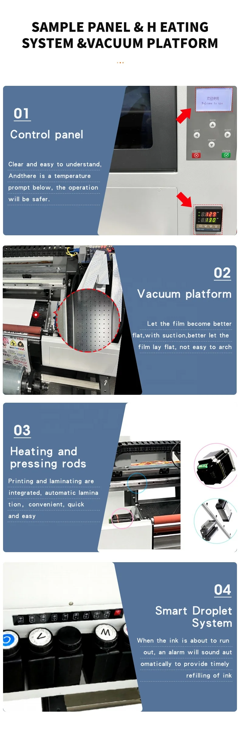 UV DTF Transparent Sticker Printing Machine Sticker Sheet Custom Print With Laminator Dual XP600 A3 Pink UV DTF Printer