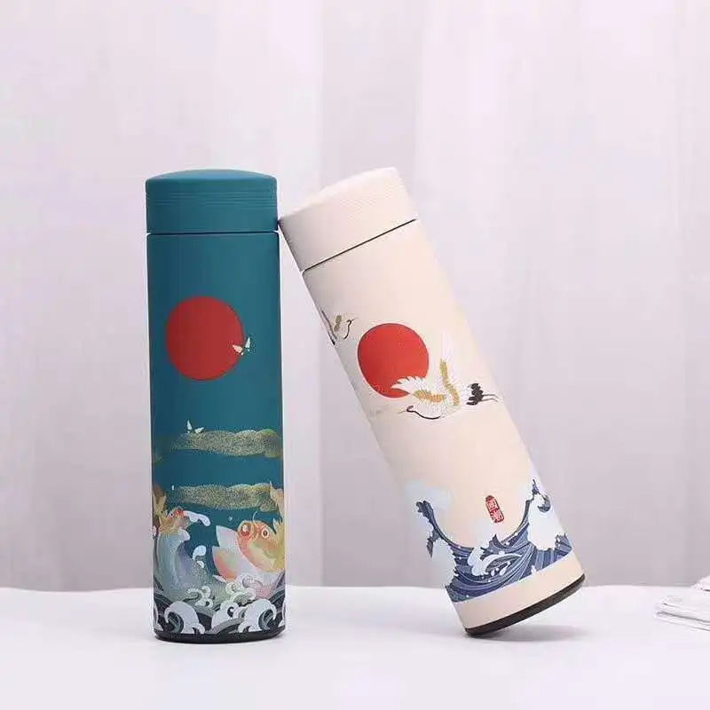 chinese insulated water bottle Multi-functional Retro Chinese