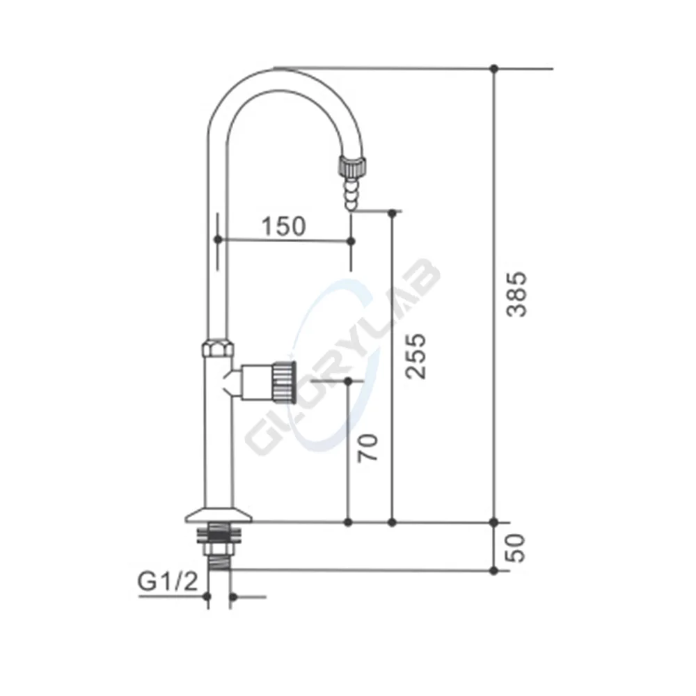 Glorylab Laboratory Faucet,Single Outlet Laboratory Faucet For Science