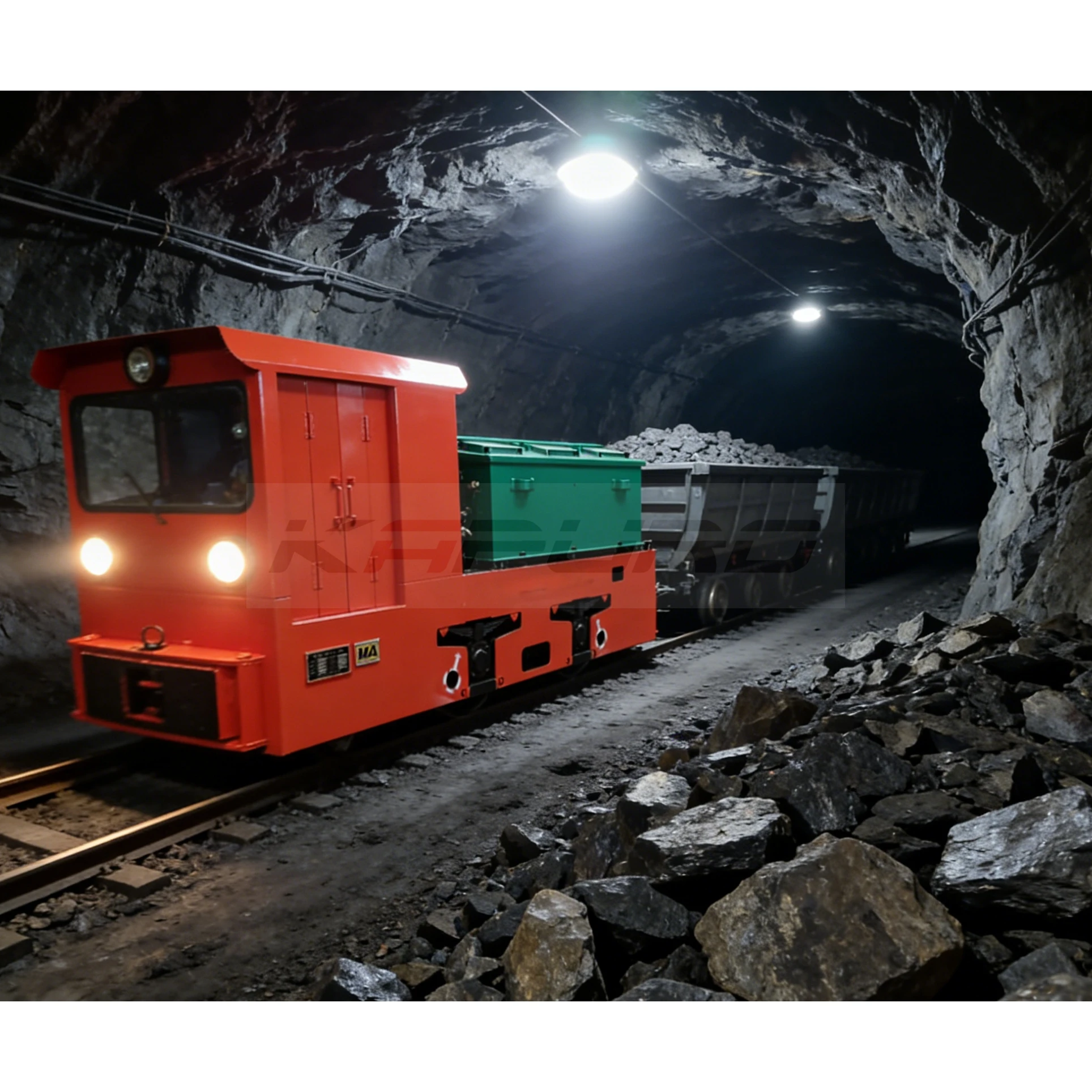 TC-5T Kapuro Electric Battery Locomotive for Tunneling Mining 5T Capacity 90V Power New 2025 Factory Direct Sale
