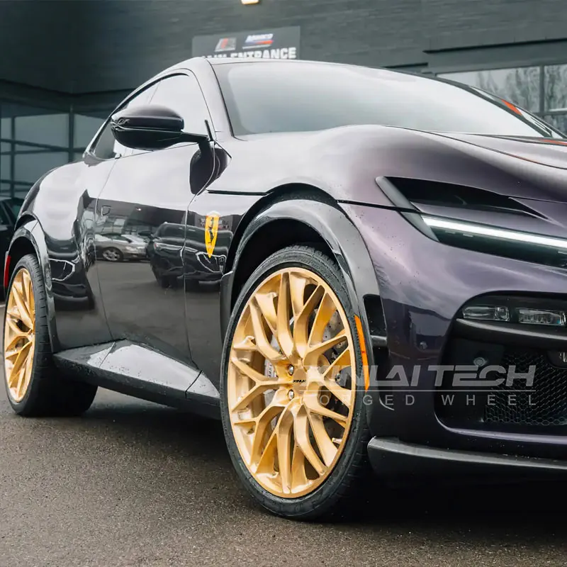 XL Champagne Gold 1-Piece Forged Monoblock Rims 5x112 5x114.3 5x127 Car Aluminum Alloy Wheels for bmw audi Mercedes Custom Wheel - Image 4