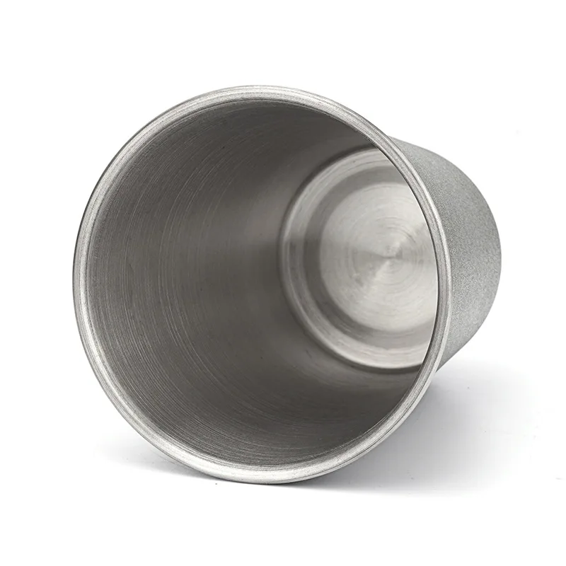 304 Stainless Steel Camping Cup Portable Lightweight Beer Beverage Water Mug Foldable Storage Set for Travel Hiking Picnic