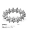JZ121S6 Beauty 6 Silver Ring