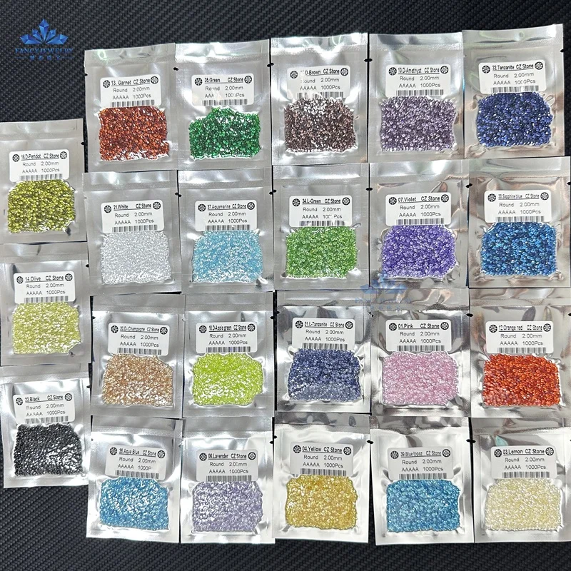Wuzhou 5A Cubic Zirconia Source Factory Wholesale Loose Gemstone Cz All Colors Round Synthetic Cubic Zirconia