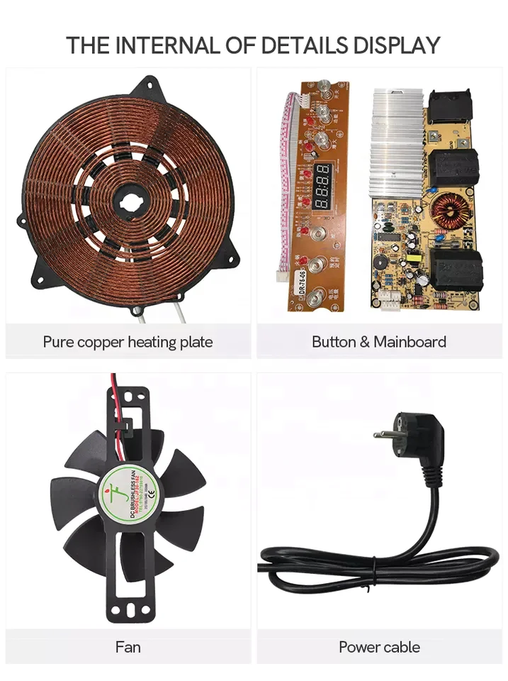 2200W Induction Cooker Plates Induction Hob Commercial Crystal Plates Induction Cooktop Pressure Cooker Electric