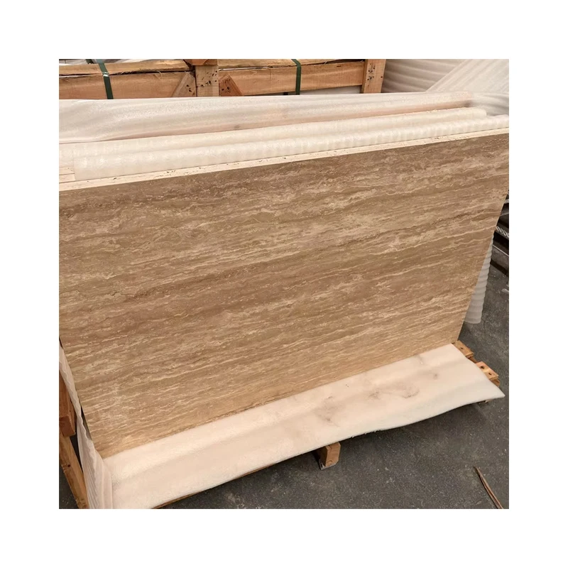 Modern European Design Travertine White Slab Polished Surface with 1-Year Warranty for Hotel Projects Graphic Design Capable