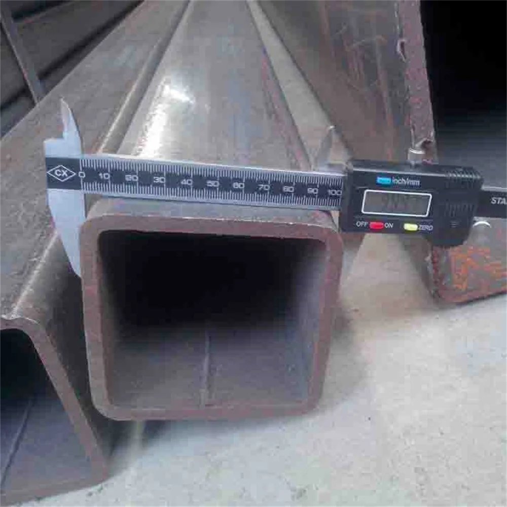 ASTM A500 Square Pipe Building Material Mild Carbon Square Tube Size100X100 Welded Steel Pipe Square Tube Galvanized Steel Tube