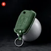 #9073 Dark green+white stitching