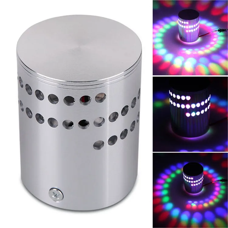 Multi Colour Colorful Wall Light Led Spiral RGB Light With Remote Control