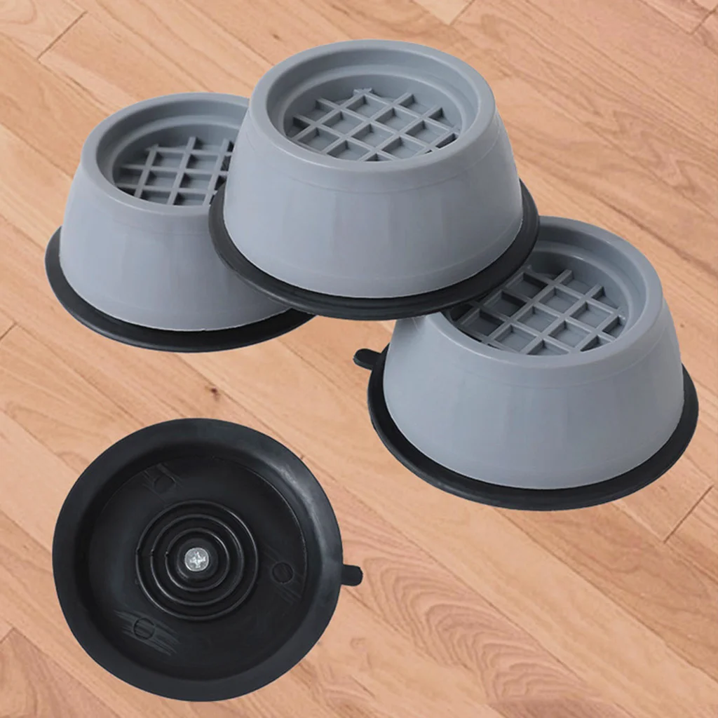 Noise Cancelling Washing Machine Support with Suction Cup, Anti Vibration Rubber Foot Pads for Washer and Dryer