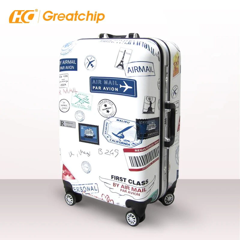 Custom print travel luggage