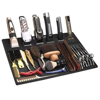 Wholesale Custom Logo Flexible Soft Hair Cutting Tool Storage Hair Trimmer Barber Magnetic Mat