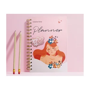 Wholesale 2026 Spiral Binding Diary New Design Hardcover A5 Paper Printed Agenda Daily Weekly Monthly Planner Undated Notebook