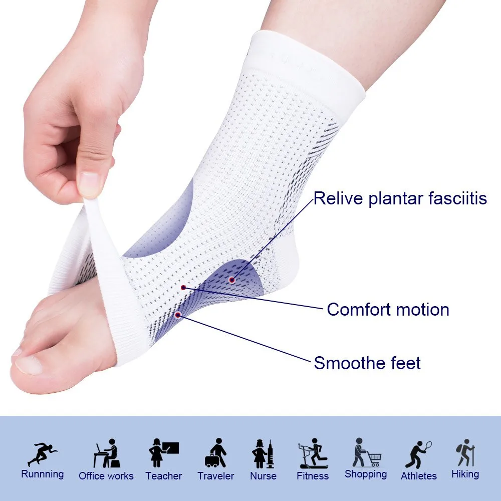 Plantar Fasciitis Toeless Compression Sleeve Foot Peripheral Neuropathy Diabetic Compression Socks Arthritis Socks for Women Men