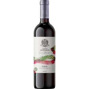 Italian Red Wine Syrah Sicilia IGT 750Ml Perfect With Barbecued Meats And Spicy Dishes 6 Bottles Per Box