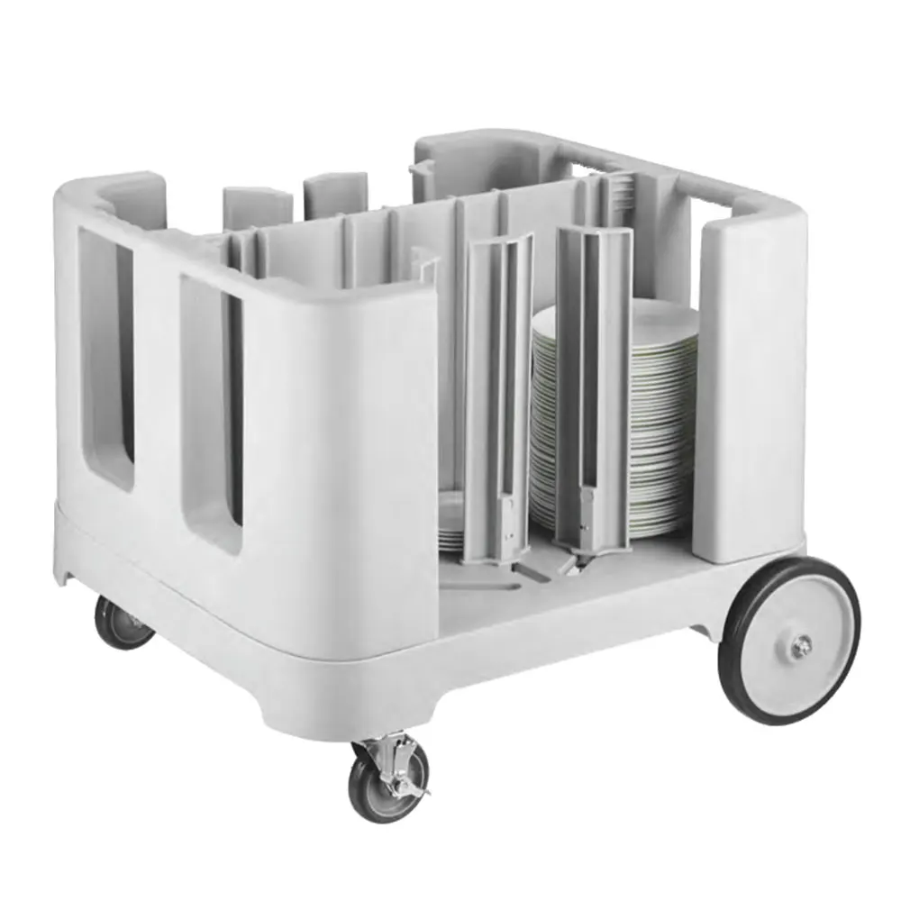 Commercial Grey PP Movable Plate Collecting Kitchen Equipment