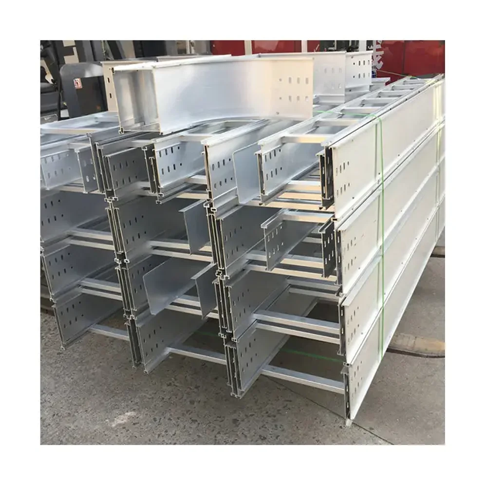Cable Ladder Trays OEM DOM High Standard Fireproof Painting Coating Perforated Cable Ladder