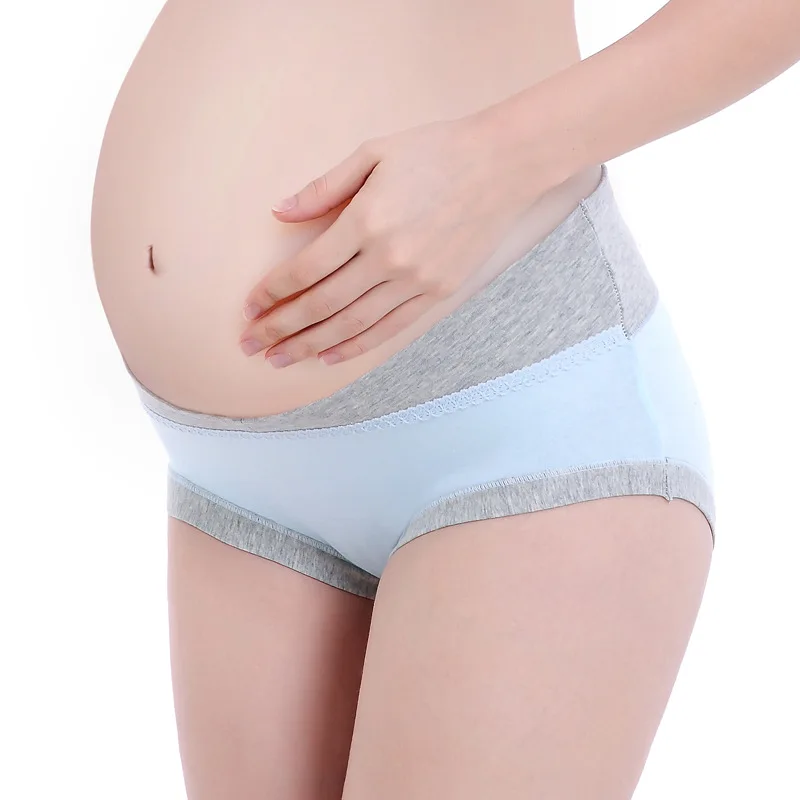 1Pcs Women Low-Waist U-shaped Maternity Cotton Panties Pregnant Briefs
