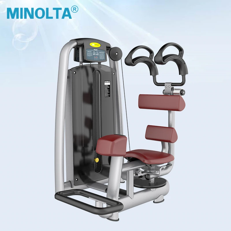 Pin Loaded Strength Abdominal Machine Selectorized Commercial Gym Fitness Equipment Seated Waist Twist Rotary Torso Machine