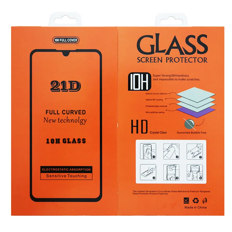 Cheap 21d Tempered Glass Cell Phone Protector For Iphone Glass Mica Para Celulares De Cristal For Samsung