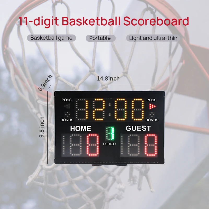 Electronic Score Board Digital Scoreboard 18650 Builtin Battery Led