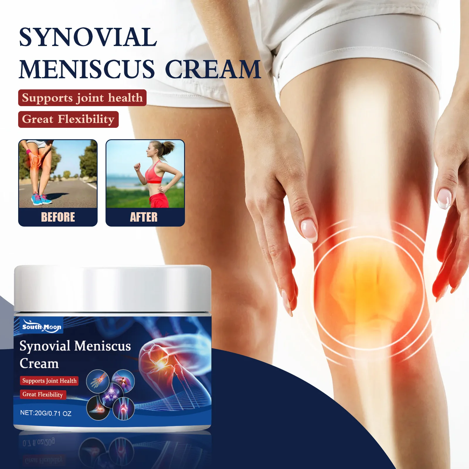 OEM Knee Pain Special Cream Synovial Damage Meniscus Joint Hydrosis Old Cold Leg Pain Joint Relaxing and Stasis Removing Paste