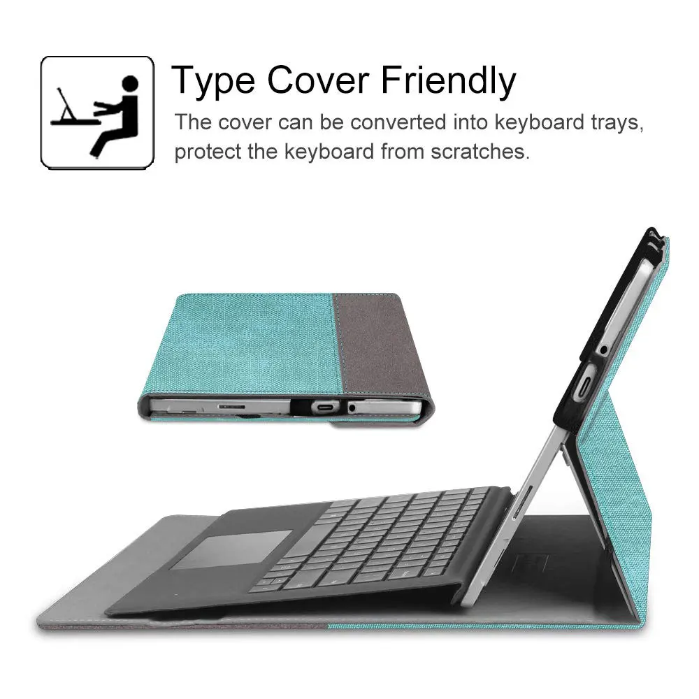 Multiple Colors Luxury Skin Friendly Case OEM Anti Fall Clothing Tablet Cover For Microsoft Surface Pro Go Tablet cover case supplier