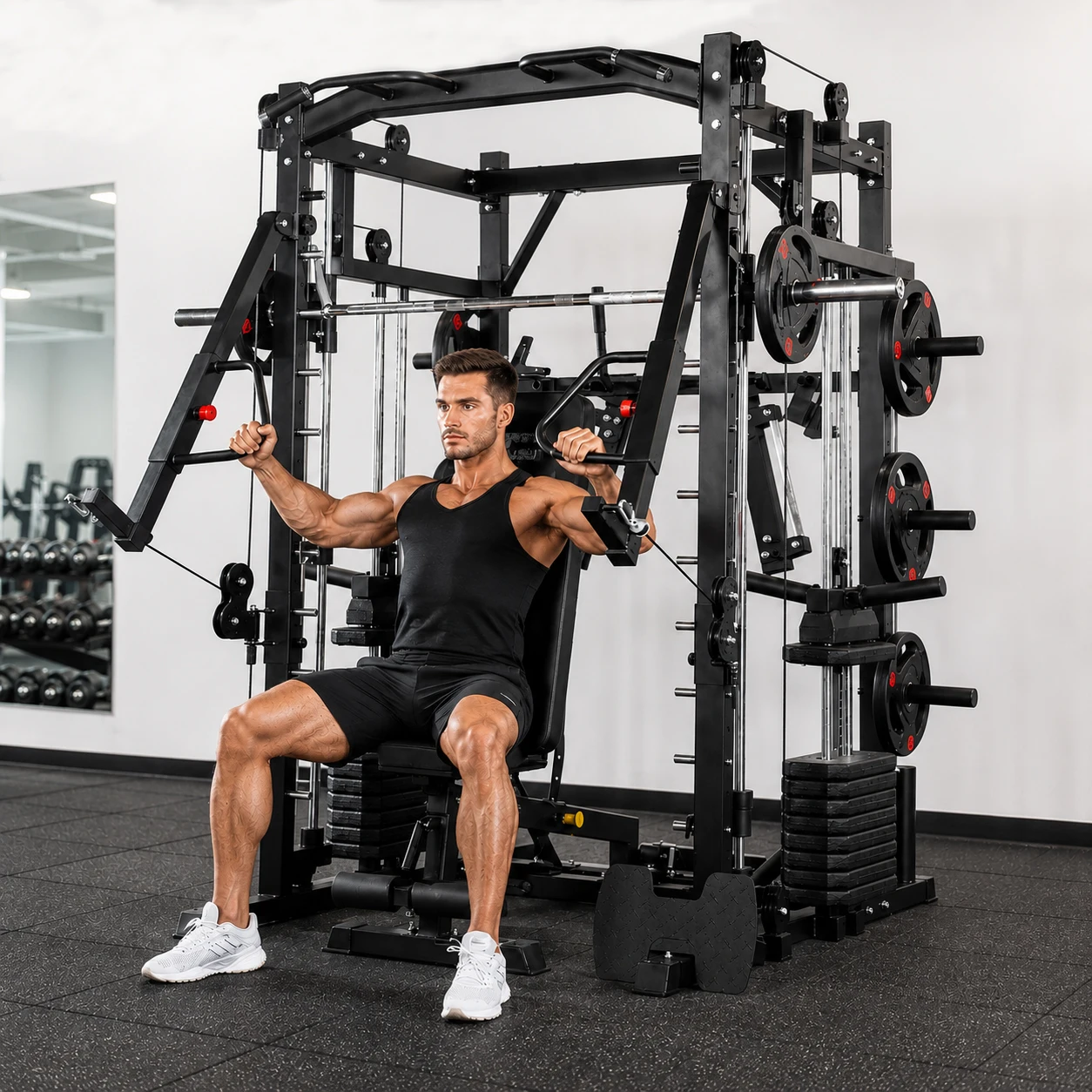 Smith Machine Trainer - Multi-Functional Fitness Equipment