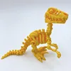 Dragón Raptor dorado de 14cm de largo