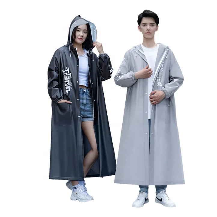 Customized logo Waterproof raincoat long full-body adult female single rider rain coat male travel hiking