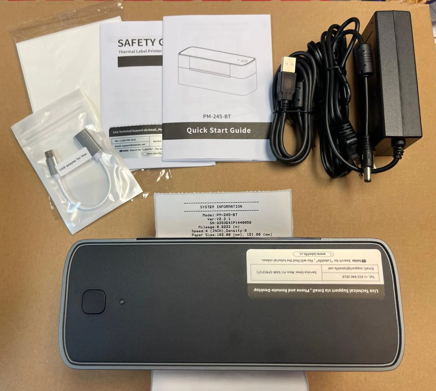 PM245BT Bluetooth Thermal Label Printer - 4