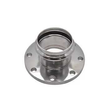 Customized SS304 Flange Press Fitting, Hygienic Design, ANSI Standards, OEM/ODM, 1/2-4