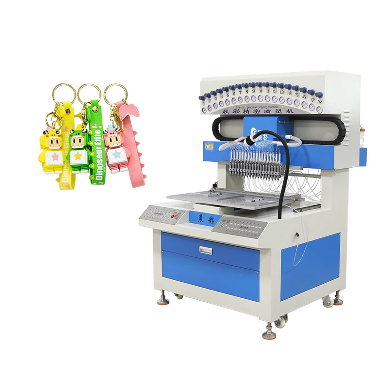 PVC Dispensing Machine 18 Colors Drip Molding Machine