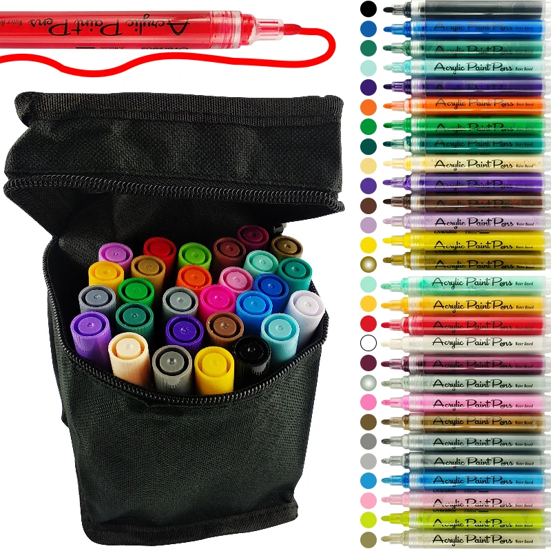 Набор фломастеров на водной основе 28 цветов