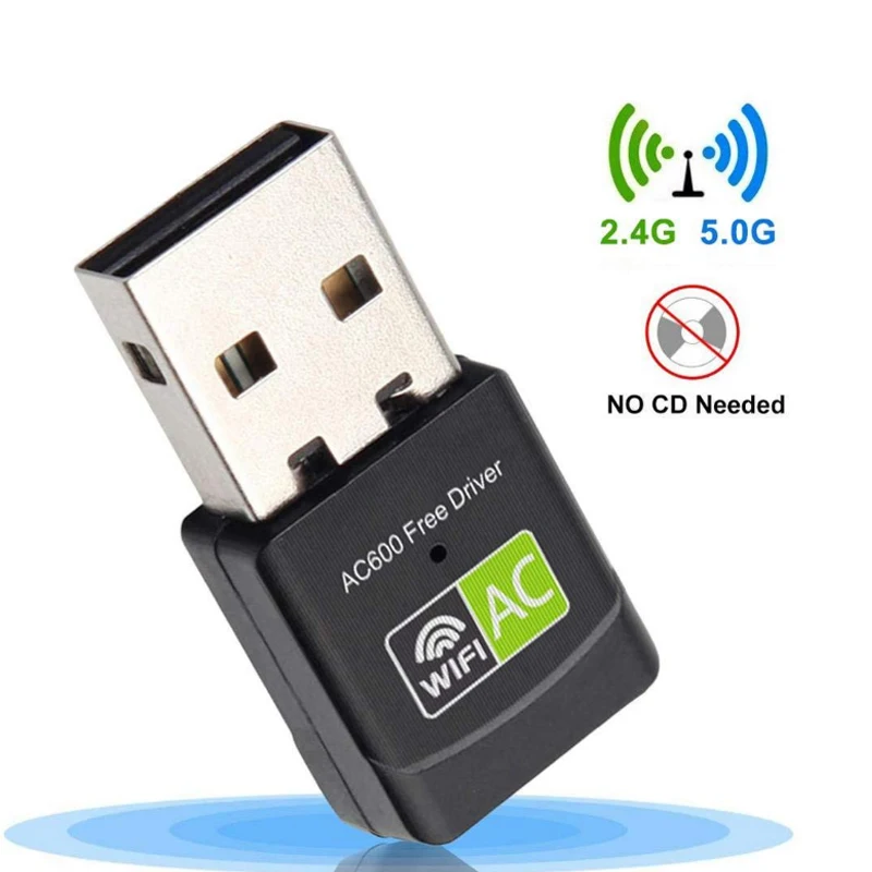 Free Driver Wireless Usb Wifi Adapter 600mbps Lan Usb Ethernet 2.4g 5g ...